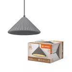 Oprawa Decor Concrete Pyramid Pendant E27 Dark Gray