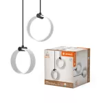Oprawa Decor Circle 2XPendant PL 14W Click CCT Black