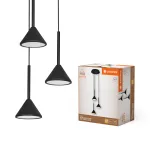Oprawa Decor Fuji 3XPendant PL 13W 930 Black