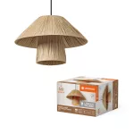 Oprawa Decor Bamboo Paper Hut Pendant 400 E27 Brown