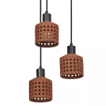 Oprawa Decor Clay Windows Pendant PL 3XE27 Brown