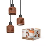 Oprawa Decor Clay Windows Pendant PL 3XE27 Brown
