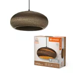 Oprawa Decor Cardboard Drop Pendant E27 Brown
