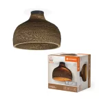 Oprawa Decor Cardboard Hat Ceiling E27 Brown