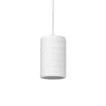 Oprawa Decor Plaster Tube Pendant E27 White