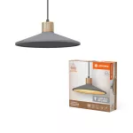 Oprawa Decor Concrete Wood Pendant 320 mm E27 Dark Gray