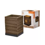 Oprawa Decor Cardboard Square Table E27 Brown
