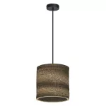 Oprawa Decor Cardboard Cylinder Pendant E27 Brown