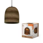 Oprawa Decor Cardboard Ball Pendant E27 Brown