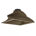 Oprawa Decor Cardboard Square Ceiling Turn E27 Brown