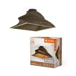 Oprawa Decor Cardboard Square Ceiling Turn E27 Brown