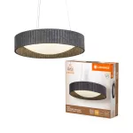 Oprawa Decor Felt Cylinder Pendant 28W 830 Dark Gray