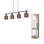 Oprawa Decor Clay Windows Pendant LN 4XE27 Brown