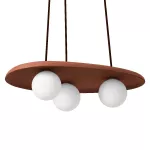 Oprawa Decor Clay Nest Pendant 3XG9 Brown