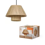 Oprawa Decor Bamboo Paper Hut Pendant 280 E27 Brown