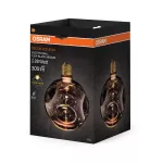 Dekoracyjna lampa LED w czarnym, elektrochromowanym szkle (rozmiar średni).