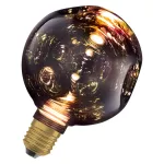 Dekoracyjna lampa LED w elektrochromowanym szkle, kolor czarny, rozmiar mały