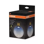 Lampa LED Z KLOSZEM WYKONANYM ZE SZKŁA RYFLOWANEGO LFLATCRKGLR 3,5W/827 230V BL E276X1OSRAM