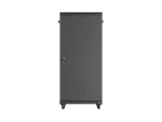 SZAFA INSTALACYJNA RACK STOJĄCA 19" 27U 600X600 CZARNA DRZWI PRZESZKLONE LANBERG (FLAT PACK)