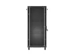 SZAFA INSTALACYJNA RACK STOJĄCA 19" 27U 600X600 CZARNA DRZWI PRZESZKLONE LANBERG (FLAT PACK)