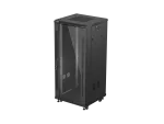SZAFA INSTALACYJNA RACK STOJĄCA 19" 27U 600X600 CZARNA DRZWI PRZESZKLONE LANBERG (FLAT PACK)