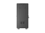 SZAFA INSTALACYJNA RACK STOJĄCA 19" 27U 600X600 CZARNA DRZWI PRZESZKLONE LANBERG (FLAT PACK)