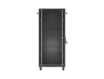 SZAFA INSTALACYJNA RACK STOJĄCA 19" 27U 600X600 CZARNA DRZWI PRZESZKLONE LANBERG (FLAT PACK)