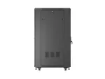 SZAFA INSTALACYJNA RACK STOJĄCA 19" 27U 600X800 CZARNA DRZWI PRZESZKLONE LANBERG (FLAT PACK)