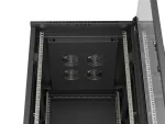 SZAFA INSTALACYJNA RACK STOJĄCA 19" 27U 600X800 CZARNA DRZWI PRZESZKLONE LANBERG (FLAT PACK)