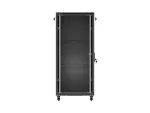 SZAFA INSTALACYJNA RACK STOJĄCA 19" 27U 600X800 CZARNA DRZWI PRZESZKLONE LANBERG (FLAT PACK)