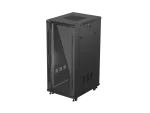 SZAFA INSTALACYJNA RACK STOJĄCA 19" 27U 600X800 CZARNA DRZWI PRZESZKLONE LANBERG (FLAT PACK)