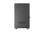 SZAFA INSTALACYJNA RACK STOJĄCA 19" 27U 600X800 CZARNA DRZWI PRZESZKLONE LANBERG (FLAT PACK)