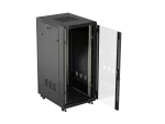 SZAFA INSTALACYJNA RACK STOJĄCA 19" 27U 600X800 CZARNA DRZWI PRZESZKLONE LANBERG (FLAT PACK)