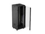 SZAFA INSTALACYJNA RACK STOJĄCA 19" 32U 600X600 CZARNA DRZWI PRZESZKLONE LANBERG (FLAT PACK)