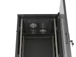 SZAFA INSTALACYJNA RACK STOJĄCA 19" 32U 600X600 CZARNA DRZWI PRZESZKLONE LANBERG (FLAT PACK)
