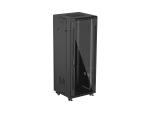 SZAFA INSTALACYJNA RACK STOJĄCA 19" 32U 600X600 CZARNA DRZWI PRZESZKLONE LANBERG (FLAT PACK)