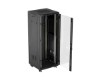SZAFA INSTALACYJNA RACK STOJĄCA 19" 32U 600X600 CZARNA DRZWI PRZESZKLONE LANBERG (FLAT PACK)