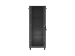 SZAFA INSTALACYJNA RACK STOJĄCA 19" 32U 600X600 CZARNA DRZWI PRZESZKLONE LANBERG (FLAT PACK)