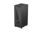 SZAFA INSTALACYJNA RACK STOJĄCA 19" 32U 600X800 CZARNA DRZWI PRZESZKLONE LANBERG (FLAT PACK)