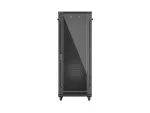 SZAFA INSTALACYJNA RACK STOJĄCA 19" 32U 600X800 CZARNA DRZWI PRZESZKLONE LANBERG (FLAT PACK)