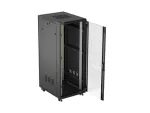 SZAFA INSTALACYJNA RACK STOJĄCA 19" 32U 600X800 CZARNA DRZWI PRZESZKLONE LANBERG (FLAT PACK)
