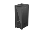 SZAFA INSTALACYJNA RACK STOJĄCA 19" 32U 600X800 CZARNA DRZWI PRZESZKLONE LANBERG (FLAT PACK)