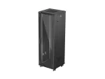 SZAFA INSTALACYJNA RACK STOJĄCA 19" 37U 600X600 CZARNA DRZWI PRZESZKLONE LANBERG (FLAT PACK)