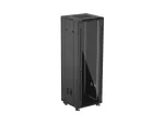 SZAFA INSTALACYJNA RACK STOJĄCA 19" 37U 600X600 CZARNA DRZWI PRZESZKLONE LANBERG (FLAT PACK)