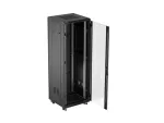 SZAFA INSTALACYJNA RACK STOJĄCA 19" 37U 600X600 CZARNA DRZWI PRZESZKLONE LANBERG (FLAT PACK)