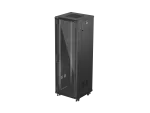 SZAFA INSTALACYJNA RACK STOJĄCA 19" 37U 600X600 CZARNA DRZWI PRZESZKLONE LANBERG (FLAT PACK)