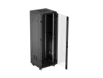 SZAFA INSTALACYJNA RACK STOJĄCA 19" 37U 600X600 CZARNA DRZWI PRZESZKLONE LANBERG (FLAT PACK)