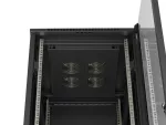 SZAFA INSTALACYJNA RACK STOJĄCA 19" 37U 600X800 CZARNA DRZWI PRZESZKLONE LANBERG (FLAT PACK)