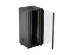 SZAFA INSTALACYJNA RACK STOJĄCA 19" 37U 800X800 CZARNA DRZWI PRZESZKLONE LANBERG (FLAT PACK)