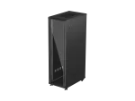 SZAFA INSTALACYJNA RACK STOJĄCA 19" 42U 600X1000 CZARNA DRZWI PRZESZKLONE LANBERG (FLAT PACK)